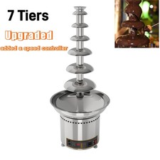 UK 7 Tier Party Home Party Weddeing Heating Chocolate Fountain Machine Fondue