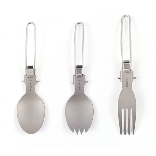 Folding spork set 3pcs - set,