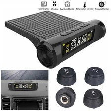 LCD Wireless TPMS Car Tire Pressure Monitoring System w/4 External Sensor UK