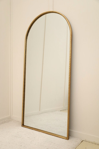 Gold arched roped mirror 190