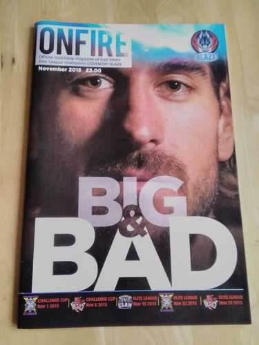 Nov 2015 coventry blaze - coventry,