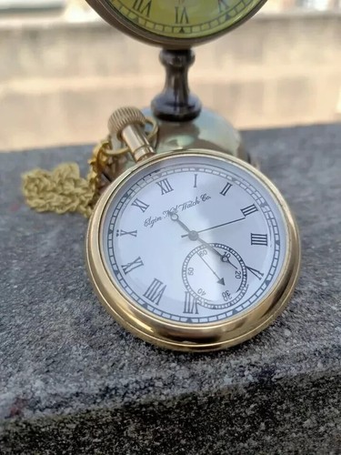 Nautical engraved brass elgins - brass,