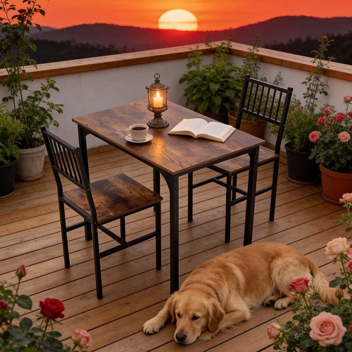 Dining table and - table, chairs