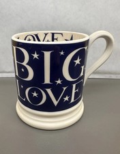 Emma Bridgewater ‘Big Love’ Blue 1/2 Pint Mug Rare & Retired Excellent