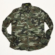 Replay Camo Overshirt Full Zip, Size Large