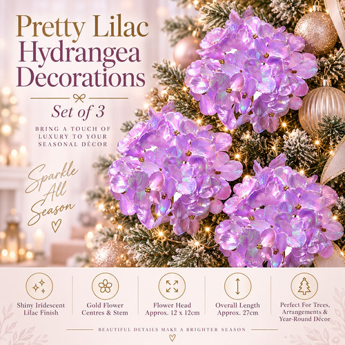 Lilac hydrangea christmas - lilac,