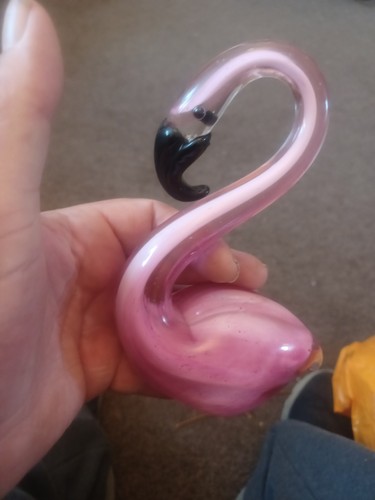 Pink flamingo murano style - pink,