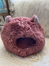 Cute Dusky Pink Cat Cave Bed / Small Dog Bed - Dusky Pink