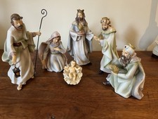 Kurt S. Adler Nativity Set Scene 6 Pieces Christmas Decoration Resin
