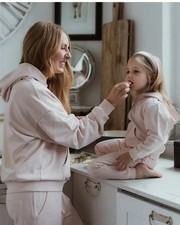 Organic Cotton Sustainable Pink Jogger Sweat Set UK10 SMALL Marie Chantal Royal 