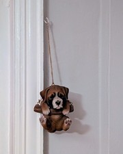 Swinging Puppy Hanging Ceramic