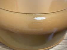 Vintage Cast Iron Casserole Cooking Pot Dish Large Mustard French Farmhouse