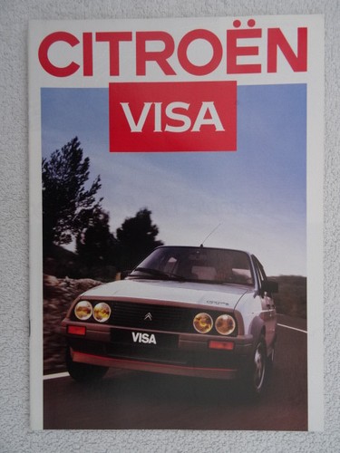 Citroen visa brochure 1986 - citroen,