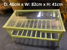 Vintage Rectangular Glass Top