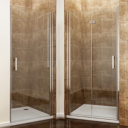 Frameless pivot fold shower - fold,