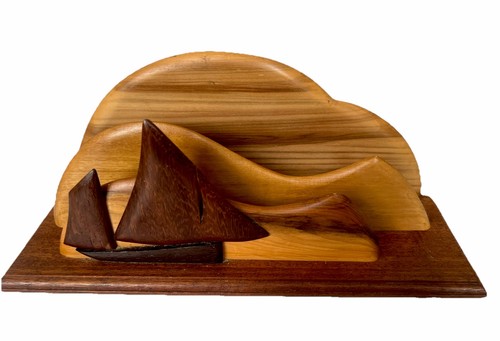 Vintage hand carved - carved, wooden