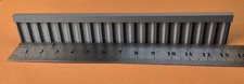 4x N Gauge 1:148 Canal Wall Sheet Piling (3m) Scenery Building (Grey)