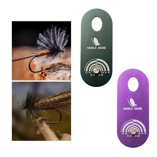 Fly tying hackle gauge - tying,