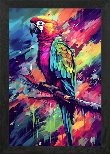 Colorful parrot painting - colorful,