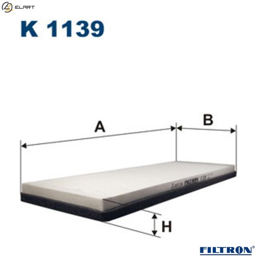 Filter cabin air - 1139, for