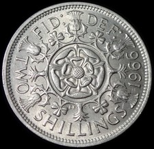 UK Two Shillings 1966