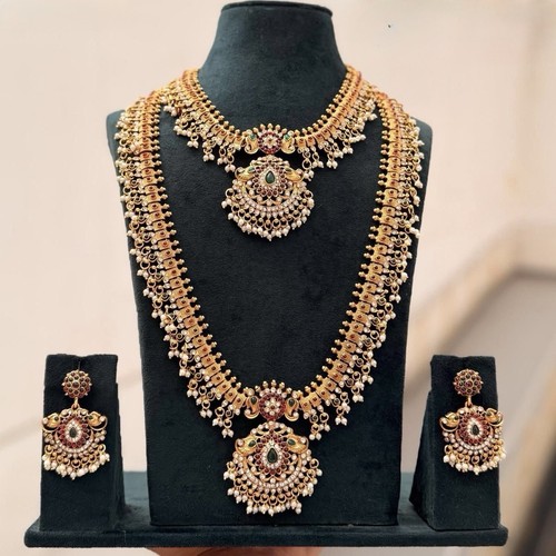 Indian gold kundan 5pc choker - indian,