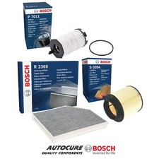 FOR AUDI S5 QUATTRO 4.2 V8 2007-2012 BOSCH CABIN AIR & OIL FILTER SERVICE KIT