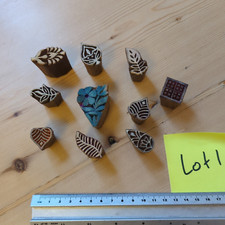Wood Printing Stamp Blocks  Decorative Stamps. Assorted Lots (10, 5 or 2)