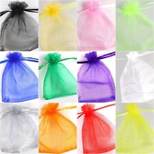25 & 50 Large Small Organza Bags Wedding Party Favour Gift Candy Jewellery Pouch