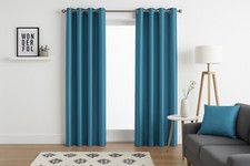Faux Silk Curtains - Eyelet -