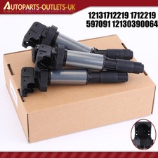 FOR BMW 39 E46 E60 F10 F22 F30 - 4X Ignition Pencil Coil Packs Set 12131712219