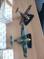 Atlas Editions WW2 Fighter Aircraft.  Hawker Typhoon MK1B V Messersmitt BF 109G.