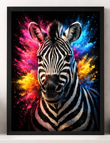 Zebra wildlife animals paint - animals,