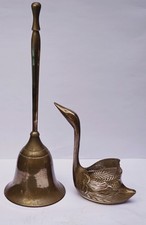 Brass  Figures a Swan and a