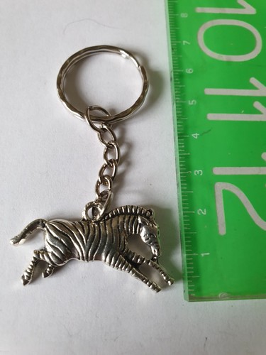 Jumping zebra keyring - jumping,