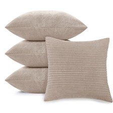 Velvet Cushions Filled or Cushion Covers Pack 4, 2, 1  Bed Sofa Decor Pillows