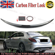 Carbon Fiber Look Rear Spoiler For Mercedes C Class W205 Saloon C200 C300 15-19