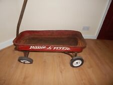 Vintage Radio Flyer little red wagon festival cart toy go kart wheels trolley 