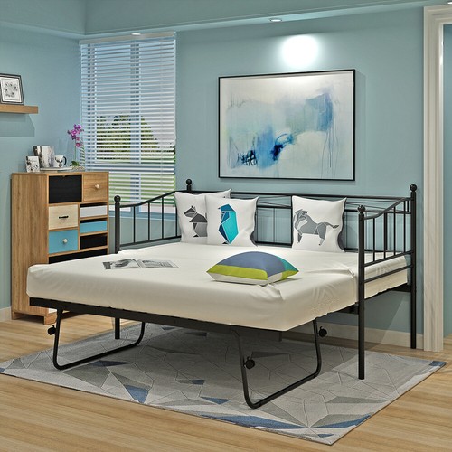 Metal single day bed sofa - single,