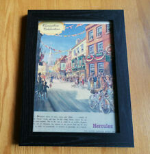 Vintage retro original framed
