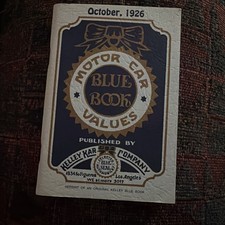 Blue Book of Motor Car Values