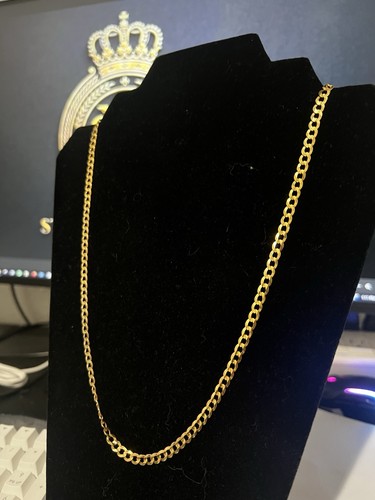14k yellow gold curb link - 14k,