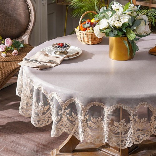 Vinyl tablecloth rectangle - vinyl,