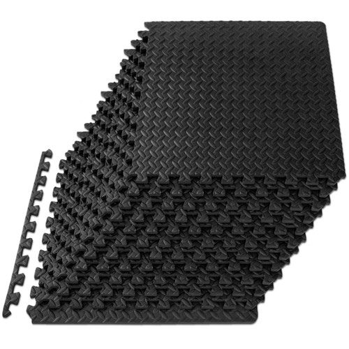 Interlocking foam exercise mat - interlocking,