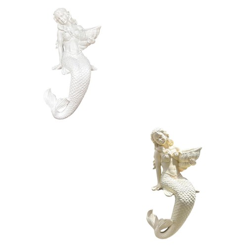 Garden sitting mermaid figure - sitting,