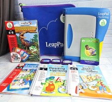 Leapfrog Leap Pad Plus Writing Bundle With Games Books + Carry Case - VIDEO Work