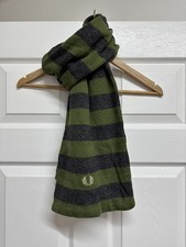 Fred Perry wool striped scarf