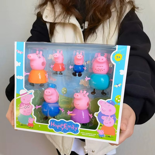 Peppa pig four toy dolls - pig, set