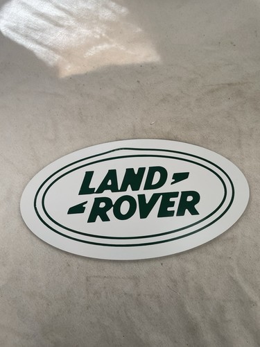Land rover white - land, plaque