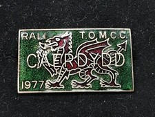 1977 Triumph Owners Motorcycle Club Caerdydd Rally enamel badge